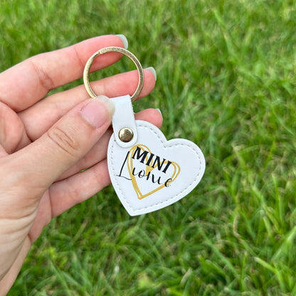 Small heart-shaped key ring