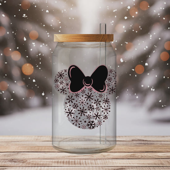 Merry Christmas Disney Glas, Geschenkideen, regali, regalo natale, regalo personalizzato, natale, christmas, weihnachten, trinkglas, disney, disney design, personalisierte Geschenke