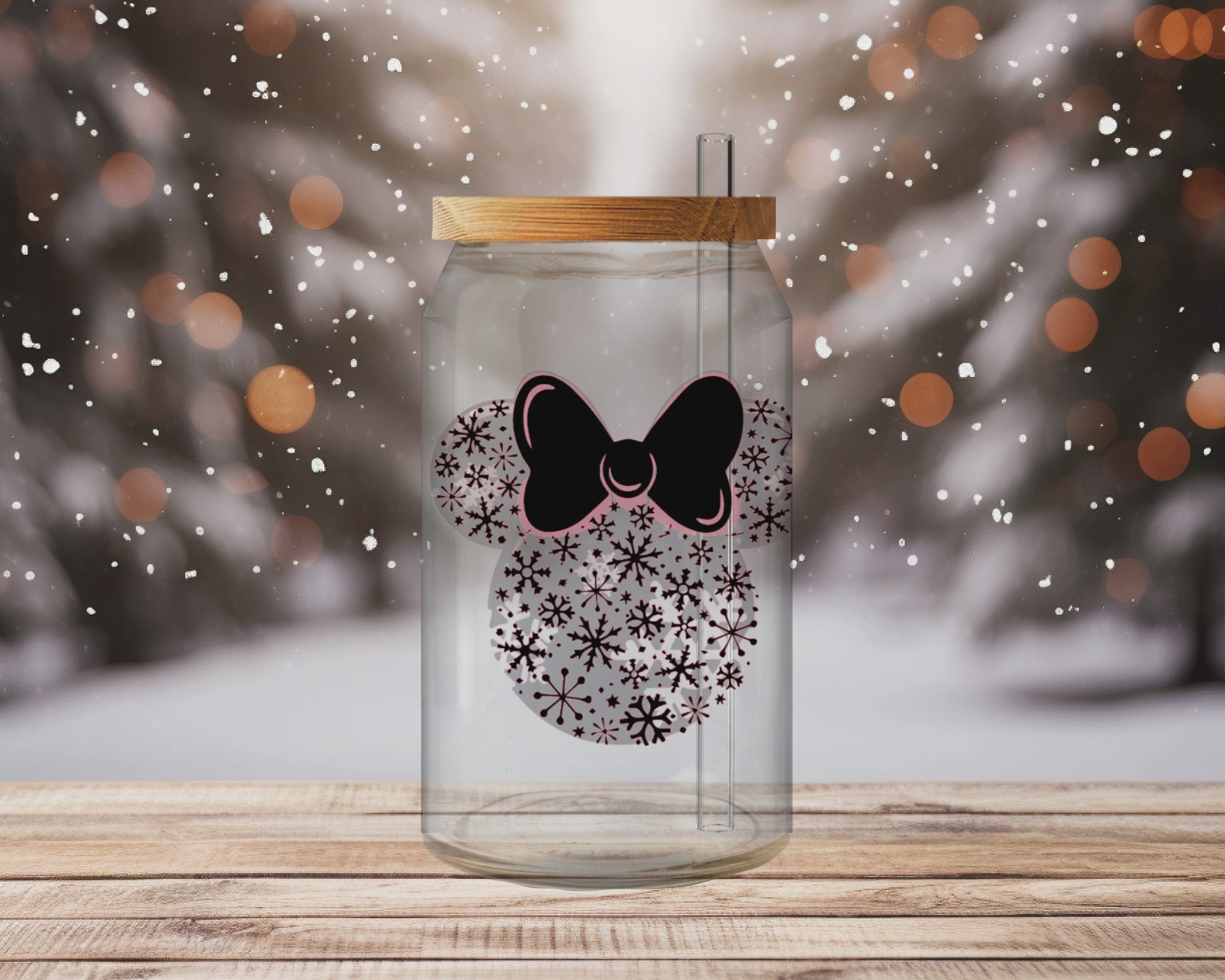 Merry Christmas Disney Glas, Geschenkideen, regali, regalo natale, regalo personalizzato, natale, christmas, weihnachten, trinkglas, disney, disney design, personalisierte Geschenke